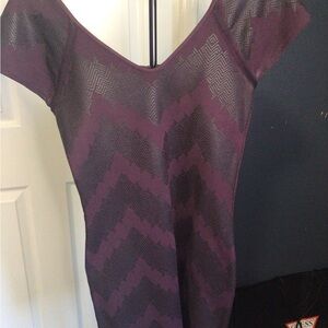 A/X Armani Exchange Black and Purple Dress